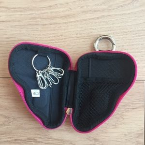 Patricia Field Pink Gun Coin, Money, and Key Purse